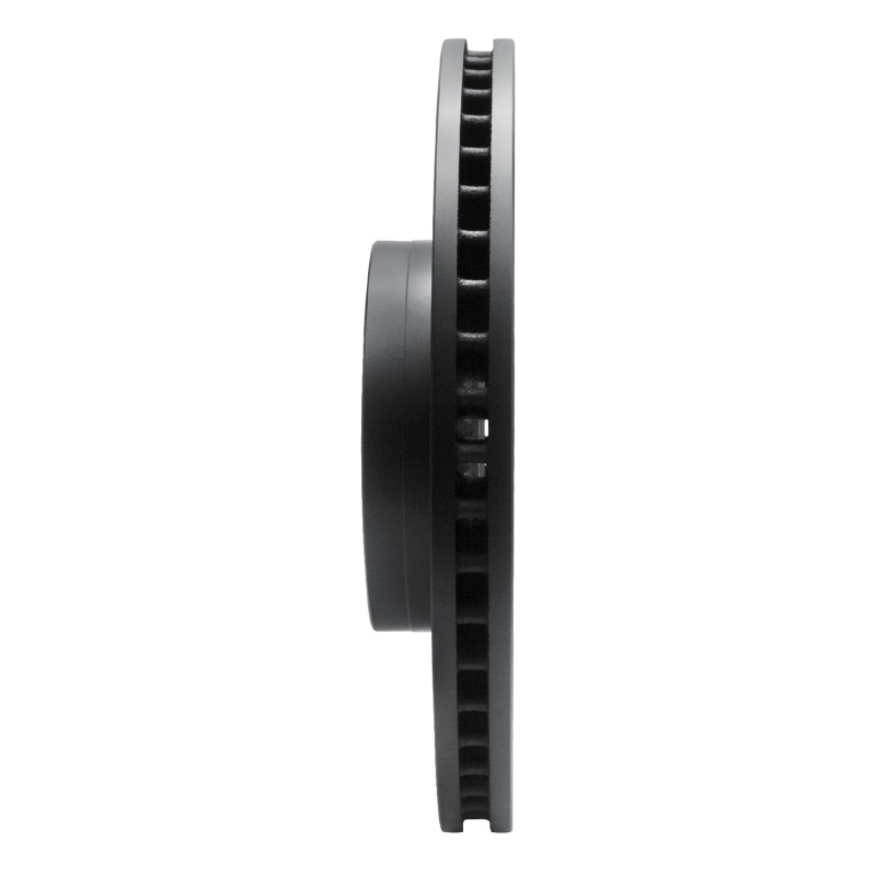 Cadillac CT6 Brake Rotor (1) - Front Right - R1 Concepts - Drilled & Slotted - Black - `14-`25